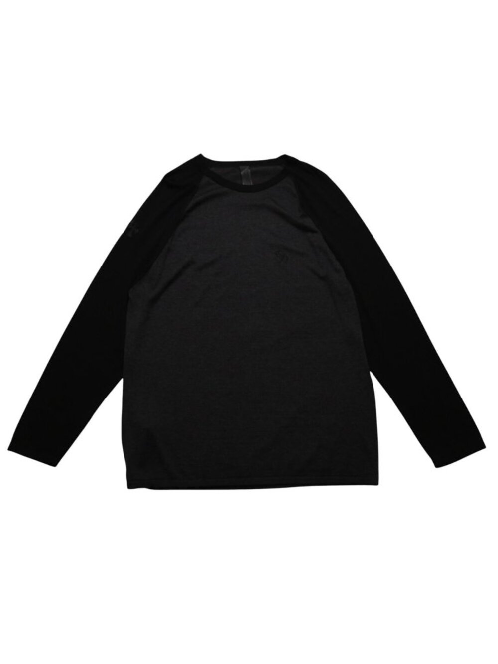 Chrome Hearts Not 3 Cross Patch CH Logo Embroidery Raglan Long Sleeve T-Shirt
